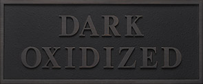 Dark Oxidized bronze finish