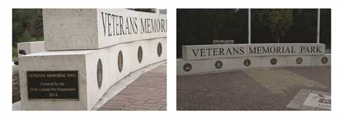 Veterans Memorial Outdoor Plaque