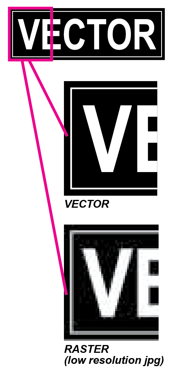 vector vs raster logo