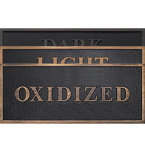Different Oxidation Levels. Normal, Light, Dark Oxide