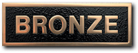 Precision tooled bronze bench plaques
