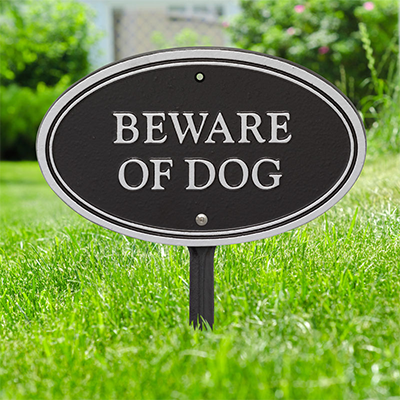 Beware of dog yard